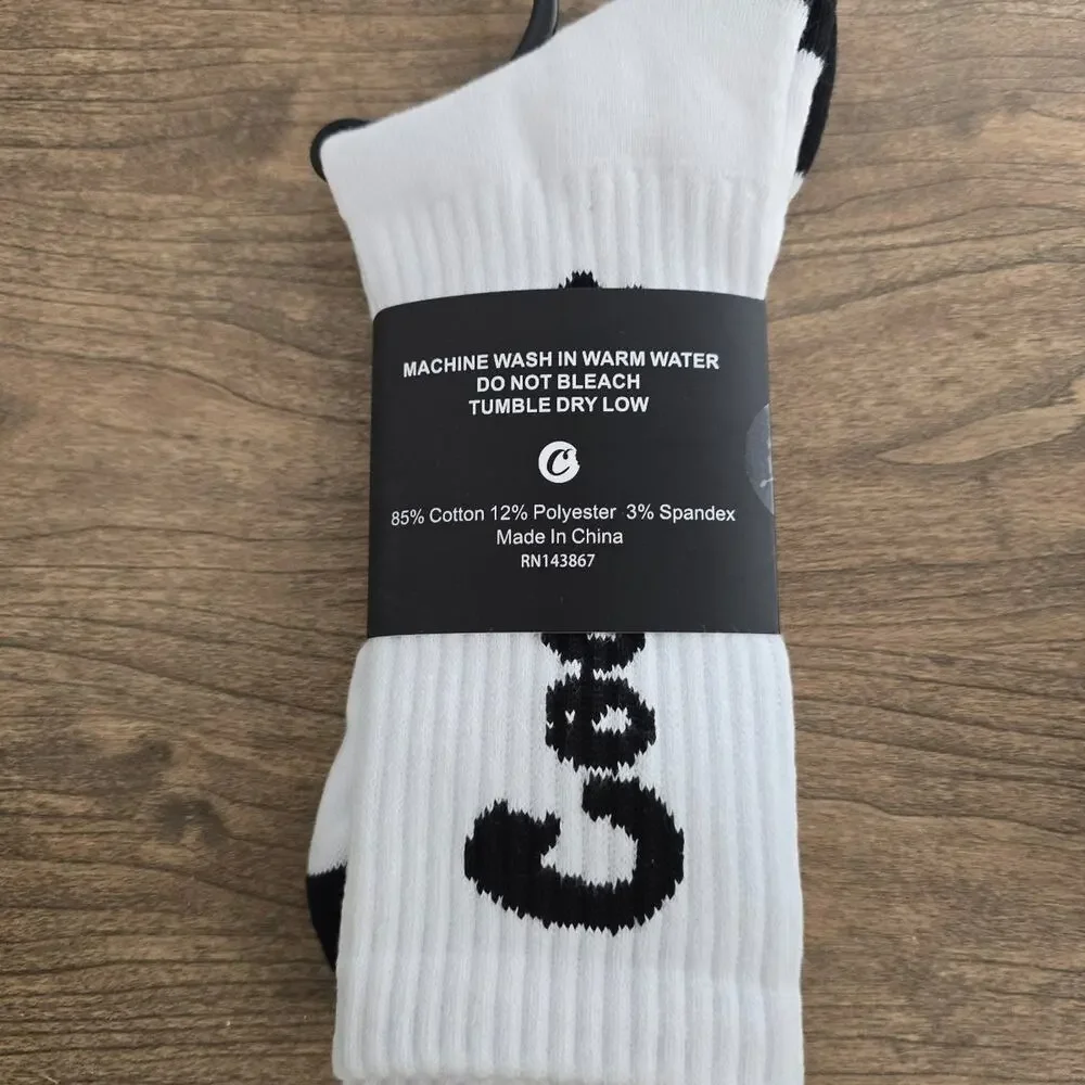 Cookies Original Mint White Crew Socks NWT